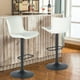 thumbnail image 1 of Set de 2 Bancos Cocina Alto, Color Blanco, Giratorio con Reposapié y Respaldo, HOMEMAKE FURNITURE, 1 of 6