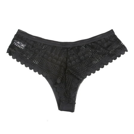 

DENGDENG Women See Through sexy Mesh Briefs Low Waisted Panties Stretch Solid Underwear