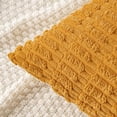 thumbnail image 4 of SUSIELADY Pack of 2 Corduroy Decorative Throw Pillow Covers 18x18 Inch Soft Boho Striped Pillow Covers Modern Farmhouse Home Decor for Sofa Living Room Couch Bed, Yellow, 4 of 5
