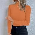 thumbnail image 2 of Maplenight Women's Turtleneck Sweater Long Sleeve Ribbed Knit Pullover Sweaters Slim Fitted Basic Casual Crop Tops, 2 of 7