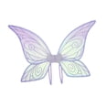 thumbnail image 3 of Ala de mariposa para niñas, fácil de poner, alas de ángel creativas para cumpleaños festivos violeta, 3 of 8