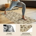 thumbnail image 4 of Brown Dog Paw Footprint Bone Hot Yoga Mat Towel Non Slip for Hot Yoga - Quick-Drying Yoga Mat Cover with 4 Corner Pockets with Travel Bag - Hot Yoga Towel Non Slip 74"x26", 4 of 6
