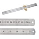 thumbnail image 1 of Regla de Metal de 30 cm, regla de acero inoxidable, bloque de posicionamiento de regla paralela, herramientas de carpintería de dibujo de línea de 45 grados y 90 grados LingWen 8390611056032, 1 of 1
