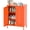 Orange, variant on YANGLI Metal Bathroom Cabinet with 2 Glass Doors & 2 Adjustable Shelves, Floor Storage Sideboard for Living Room, Dining Room, Home Office