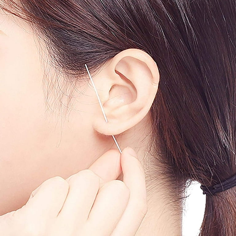 Piercing Earrings Ear Hole Cleaner 15ml Rose Liquid + 70pcs Paper Threads  Pack S