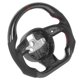 thumbnail image 1 of Modificación del volante, volante de fibra de carbono, volante de fondo plano, volante de tecnología avanzada, 1 of 9