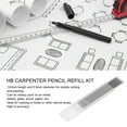 thumbnail image 4 of 24-Pack 2.8mm Graphite Carpenter Pencil Refills with 4 Storage Boxes - Smooth, Strong & Long-Lasting Replacements for Woodworking, Construction, Sketching & Writing - Fits Most Carpenter & Mechanical, 4 of 6