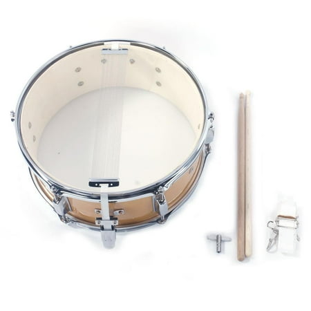 13 Inch Marching Snare Drum - Ktaxon 14x5.5 Inch Kids Professional Snare Drum Drumsticks Drum Key Strap Set Burlywood