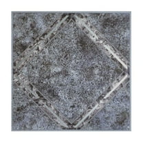 HomeStock Neo-Classical Nostalgia Self Adhesive Vinyl Floor Tile - 12" x 12", Marble - Easy Peel-and-Stick, High Gloss Finish for DIY Floor Transformation