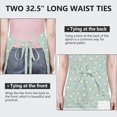 thumbnail image 6 of Pioneer Flower Floral Print Pattern Apron for Women and Men, Cotton Linen Waterproof with Pockets, Adjustable, 33x27 Inch for Kitchen, Gardening, BBQ, Salon, 6 of 6