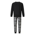 thumbnail image 4 of RUINIXCW Family Halloween Pajamas Matching Set Outfit Holiday Jammies Bat Skull Pumpkin Long Sleeve Tops Pants Sleepwear for Adult Kids Toddler Baby, 4 of 10