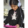 thumbnail image 2 of Bunny Mom And Babies Hoodie Juniors -Image by Shutterstock,  x-Large, 2 of 4