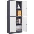 thumbnail image 3 of STANI Metal Locker Storage Cabinet,71" Tall Steel Storage Cabinets with 4 Doors,3 Adjustable Shelves for Home,Office,School,Gym, 3 of 9