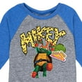 thumbnail image 3 of Teenage Mutant Ninja Turtles: Mutant Mayhem - Michelangelo AKA Mikey - Pizza Rules - Toddler And Youth Raglan Graphic T-Shirt, 3 of 4