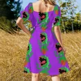 thumbnail image 3 of Audrey II Vestido sin mangas Vestido elegante vestido de verano Vestido de noche para mujer, 3 of 5