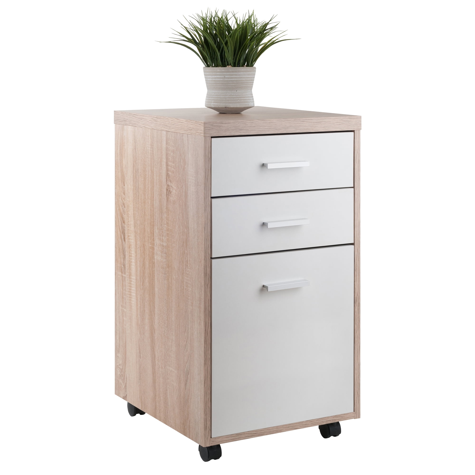 Winsome Wood Kenner Home Office File Cabinet, Two-Tone Finish
