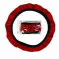 thumbnail image 2 of Yimiti 38Cm Ice Car Auto Silk Steering Wheel Cover Anti-Slip Wheel Protector,Red, 2 of 9