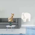 thumbnail image 2 of Estatua De Gato, Figura Decorativa, Escultura Animal, Adorno Artesanal, Estatua De Elefante De Cerámica, Figura Coleccionable Para Chimenea, Estantería, Mesa, Navidad, 2 of 8