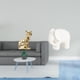 thumbnail image 2 of Figura de escritorio,Estatua de gato en estante,escritorio,oficina,decoración del hogar,Figura de elefante,Figura decorativa de elefante estilo Feng Shui para el hogar,Figura coleccionable, 2 of 8