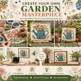 thumbnail image 3 of Cottage Garden Mosaic DIY Kit - Watering Can Mosaic Art Kit for Adults & Beginners, Relaxing Craft Hobby Set Includes Vibrant Beads, Glue, Tweezers & Display Easel, Aesthetic Home Decor Gift(F), 3 of 7