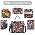thumbnail image 2 of Skull and Rose Gothic Pattern Insulated Leakproof Lunch Box for Women, Large Lunch Bag for Tween Teen Adult, Loncheras Para Mujer for Work Beach Travel Picnic Camping, 2 of 6