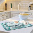 thumbnail image 6 of Wolf with Heart Ring Dish Drying Mat 18x24 Absorbent Microfiber Draining Rack Pad for Kitchen Counter Sink, 6 of 8
