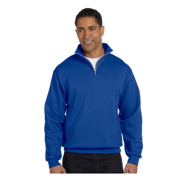 Jerzees Men's Quarter-Zip Cadet Collar Pullover Sweatshirt, Style 995M
