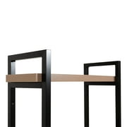 Better Homes & Gardens Jace 3-Shelf over-the-Toilet Storage Shelf with Black Frame and Oak Shelves
