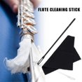 thumbnail image 4 of Flute Cleaning Rod Wind Music Cleaning Tool Cleaning Cloth Set Flute Probe Cleaning Rod+Cloth Rod Length 345mm, 4 of 5