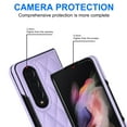 thumbnail image 5 of Nalacover Case for Samsung Galaxy Z Fold 4, Slim Women Premium Luxury Elegent Protective Slim PU Leather Shockproof Anti-Scratch Back Phone Cover For Samsung Z Fold 4, Purple, 5 of 5