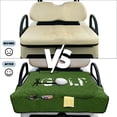 thumbnail image 5 of SEANATIVE Golf Cart Seat Covers Fit for EZGO Yamaha Club Car, Anti-slip 2 Person Club Car Towel Blanket, Portable and Foldable Design, Golf Ball Silhouette Pattern Green, 5 of 7