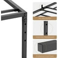 thumbnail image 5 of OUTOP Queen Size Metal Platform Bed Frame With Sturdy Steel Bed Slab Mattress Foundation No Need For Springs Large Storage Space Easy To Assemble, 5 of 7