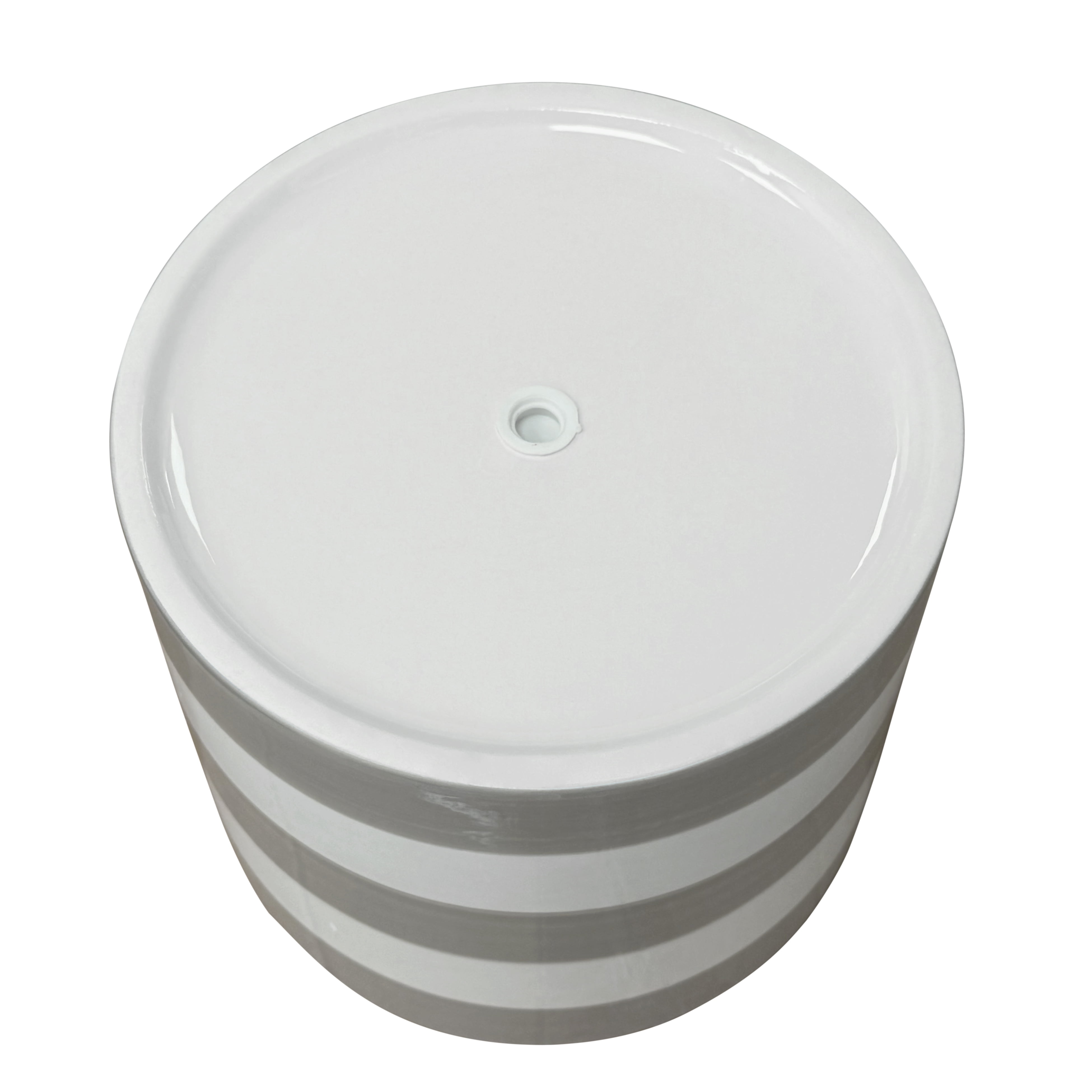 Mainstays Andrew 7.8" x 7.8" x 6.9" Round Birch Gray and Vanilla Dream Ceramic Planter