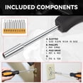 thumbnail image 4 of 27 Pcs 12V 1300mAh Lithium Cordless Drill & Home Hand Repair Kit Combination Tool Set Orange, 4 of 7