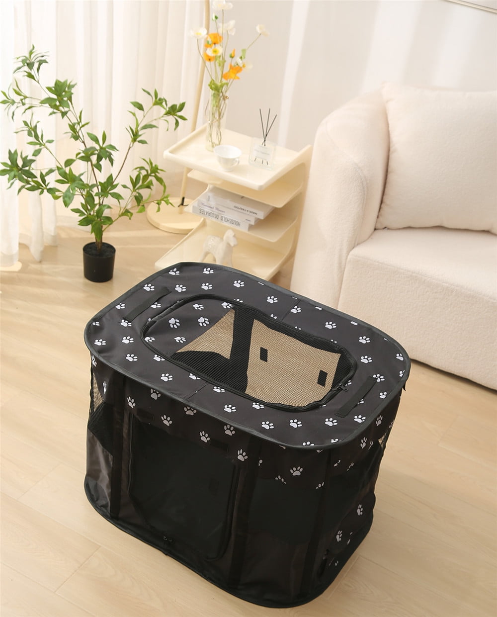 ZBH Collapsible Dog Crates - Portable Dog Travel Crate Kennel for Pets, Dog Travel Kennel Medium Cat Crate