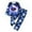 Dark Blue, variant on Little Boys Summer Outfits High Definition Digital Camo Dinosaur Print Sleepwear Long Sleeve Night Glow Loungewear Jumpsuit Sets Size 5-6T