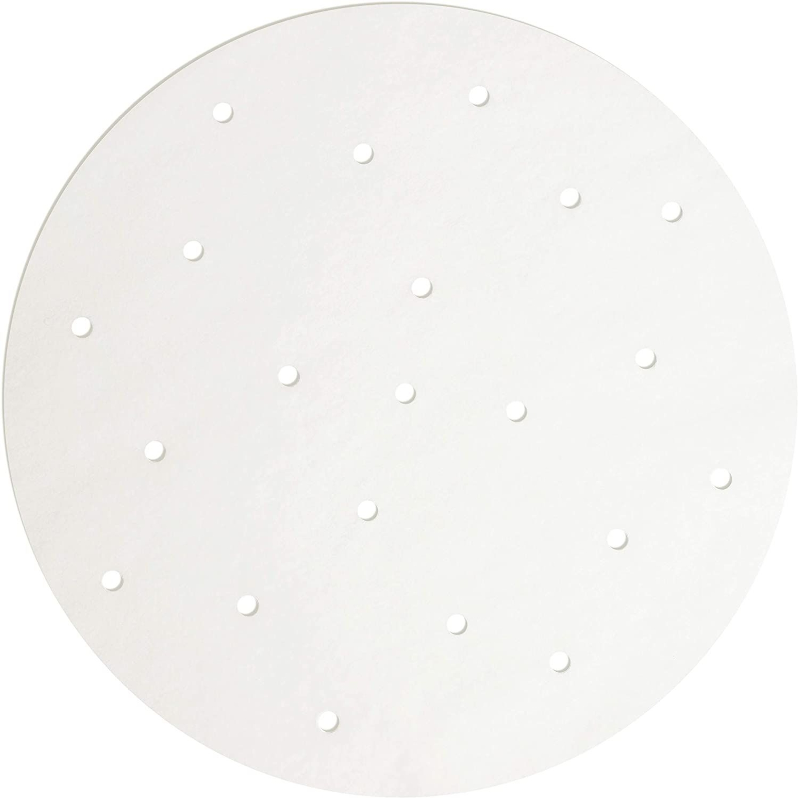 100 Pack Steamer Pot Perforated Parchment Liners 8 Inch Round, Bamboo Steamer Paper (White)