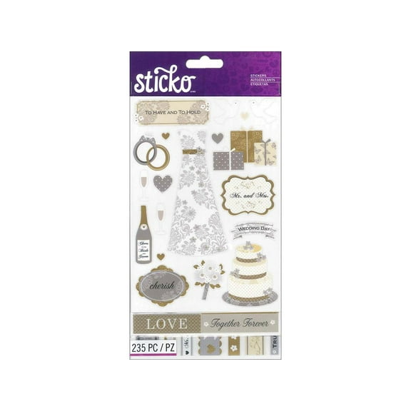 EK Sticko Sticker Flip Pack Wedding