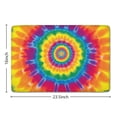 thumbnail image 5 of Yellow Tie Dye Spiral Pattern Flannel Non Slip Door Rugs,Washable Door Mats Indoor,Decorative Door Mats,Dirt-Resistant and Absorbent Doormat for Entrance,Bedroom,Kitchen,Bathroom,23.5x16in(60x40cm), 5 of 5