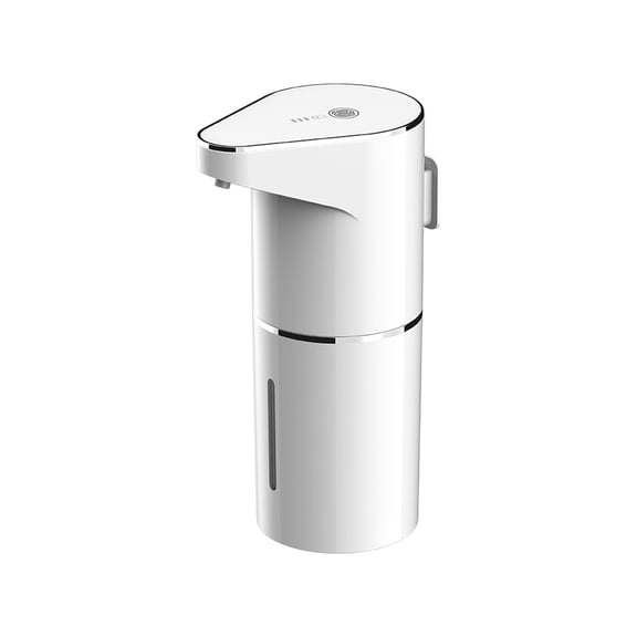 Automatic Touchless Foaming Soap Dispenser 7.56in – Waterproof Wall-Mount or Countertop Soap Dispenser with USB-C Rechargeable Battery, Adjustable Foam for Kitchen, Bathroom, Office