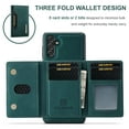 thumbnail image 6 of for Samsung Galaxy A14 5G Case ,Magnetic Buckle Leather Detachable Wallet Cover, Card Pocket Back Flip Kickstand Shockproof Business Slim Phone Case For Samsung Galaxy A14 5G,
Green, 6 of 10