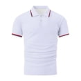 thumbnail image 5 of Jgppe Men's Casual T-Shirts Classic Solid Color Short Sleeve Collared Button Golf Shirts Quick Dry Summer Tops, 5 of 5