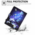 thumbnail image 5 of Universal 10" Tablet Case Flip Painted Leather Folio Stand Cover For iPad 9.7/Samsung Tab A 10.1/Amazon Fire HD 10.1/ iPad 10.2 and More 9.5-10.5 inch Tablet,Purple Butterfly, 5 of 9