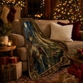 thumbnail image 3 of Moonlit Castle Procession with Medieval Maiden, Vintage Fantasy Kingdom Scene for Readers and Dreamers, Birthday Gift, Soft Flannel Blanket for Bedroom and Study, Storybook Home Decor, 3 of 9
