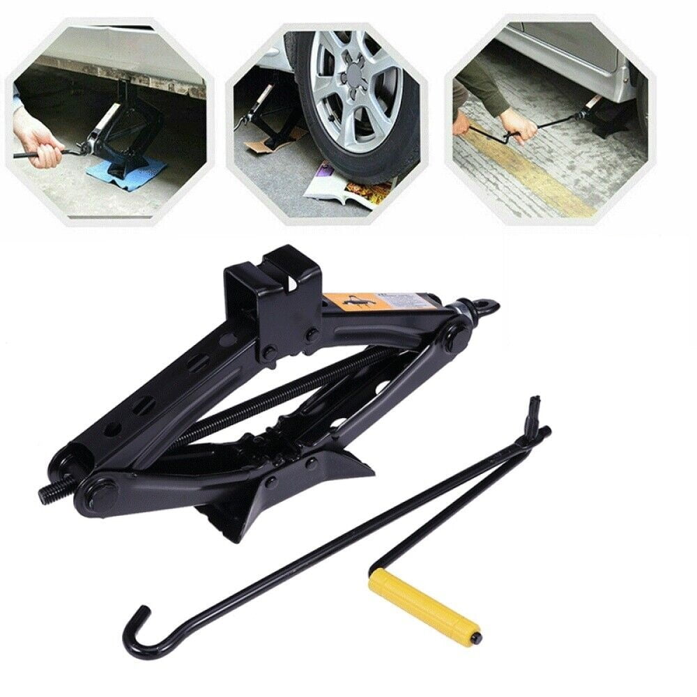 Steel Scissor Lift Jack Car Kit Heavy Duty Steel Scissor Jack with