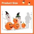 thumbnail image 2 of Gymax 6FT Halloween Inflatable Pumpkin & Ghost Combo Decor w/ LED & Air Blower, 2 of 10
