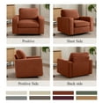 thumbnail image 6 of COOLHUT 360° Swivel Accent Chair Set of 1, 36.2" Wide Accent Chair Armchair, Comfy Upholstered Single Sofa Chair for Living Room and Bedroom, Red Brown, 6 of 11