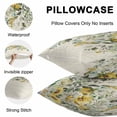 thumbnail image 5 of Green Eucalyptus Leaves Throw Pillow Covers 24x24 Inch Set of 2, Retro Rustic Botanical Floral Waterproof Outdoor Pillow Covers, Decorative Cushion Pillowcases for Couch, Sofa, Bed, Garden, Patio, 5 of 9