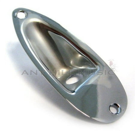 Strat Jack Ferrule - Recessed Jack Plate for Strat Style Guitars - Chrome