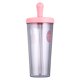 thumbnail image 5 of FELTECHELECTR 1 vaso de plástico con pajita para beber agua, vaso para sorber, vaso de doble capa, taza de café, 5 of 6